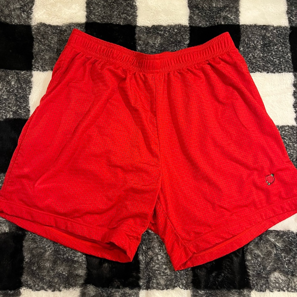 Nice Laundry Medium Red Mesh Shorts